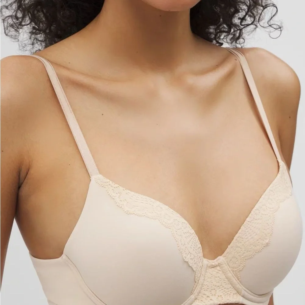 Soma Embraceable Perfect Coverage Nude Lace Bra, 32C